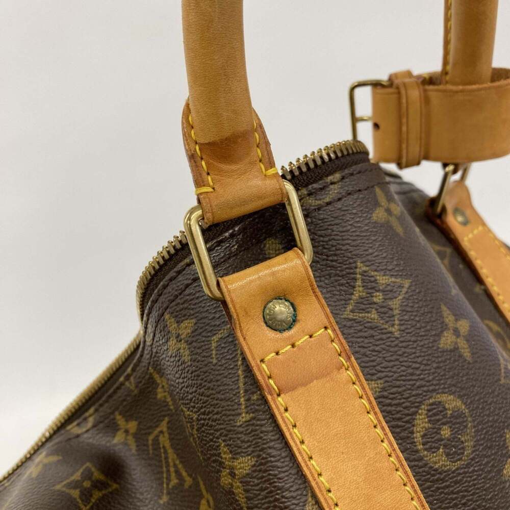 LOUIS VUITTON Brown Monogram Keepall 55 Boston Bag - Picture 10 of 11